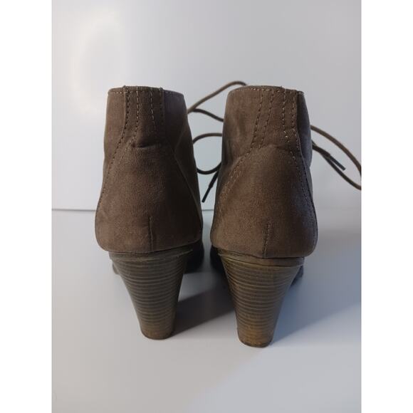 Mia Brown Lace Up Ankle Boots‎ Size 9 - Picture 3 of 7